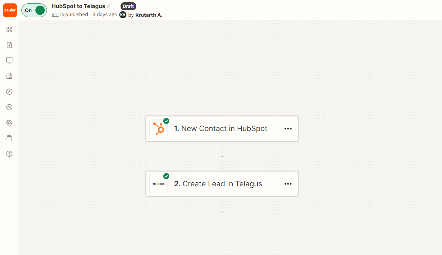 Integrating Telagus CRM with Zapier is a straightforward process